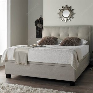 Noble Ottoman Bed Frame Oatmeal