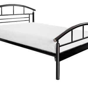 Jupiter Black Nickel Metal Bed Frame