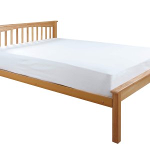 Sally Beech Wooden Bed Frame Low Foot End