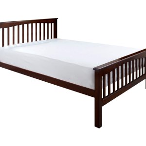 Sally Walnut Wooden Bed Frame Mid-Height Foot End
