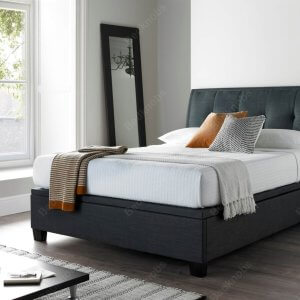 noble ottoman bed frame marbella grey