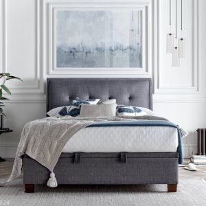 noble ottoman bed vogue grey